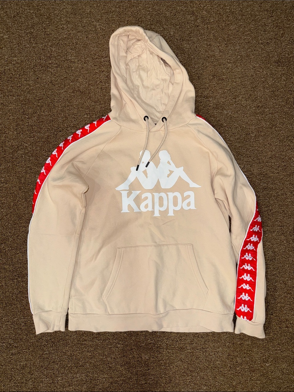 Men’s Kappa Hoodie - Medium - Tan/Orange